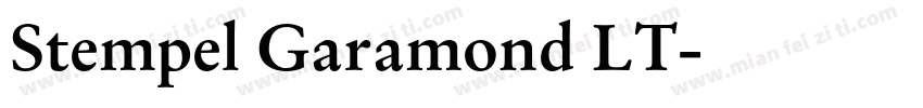 Stempel Garamond LT字体转换